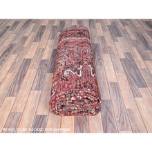 Load image into Gallery viewer, 8&#39;x10&#39;8&quot; Airbnb Red, Vintage Persian Heriz, Good condition, Cleaned, Abrash, Sides and Ends Professionally Secured, Hand Knotted, Oriental Rug FWR515610