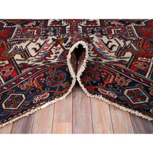 Load image into Gallery viewer, 7&#39;9&quot;x11&#39;1&quot; Husker Red, Semi Antique Persian Heriz, Hand Knotted, Pure Wool, Great Condition, Sides And Ends Professionally Secured, Cleaned, Oriental Rug FWR515622