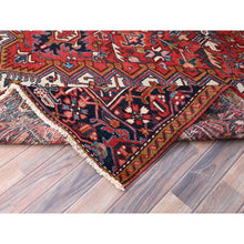 Load image into Gallery viewer, 7&#39;9&quot;x11&#39;1&quot; Husker Red, Semi Antique Persian Heriz, Hand Knotted, Pure Wool, Great Condition, Sides And Ends Professionally Secured, Cleaned, Oriental Rug FWR515622