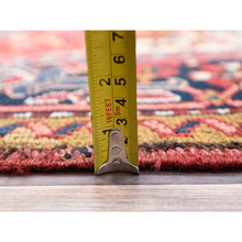 Load image into Gallery viewer, 7&#39;9&quot;x11&#39;1&quot; Husker Red, Semi Antique Persian Heriz, Hand Knotted, Pure Wool, Great Condition, Sides And Ends Professionally Secured, Cleaned, Oriental Rug FWR515622