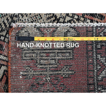 Load image into Gallery viewer, 3&#39;7&quot;x6&#39; Vintage Persian Gabbeh Signed with Geometric Medallions Pure Wool Hand Knotted Oriental Rug FWR396102