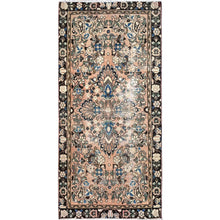 Load image into Gallery viewer, 3&#39;2&quot;x6&#39;7&quot; Tumbleweed Brown, Semi Antique Persian Lilahan, Cropped Thin, Distressed Look, Evenly Worn Hand Knotted, Pure Wool, Professionally Secured and Cleaned, Wide Runner Oriental Rug FWR516000