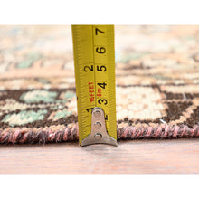 Load image into Gallery viewer, 3&#39;2&quot;x6&#39;7&quot; Tumbleweed Brown, Semi Antique Persian Lilahan, Cropped Thin, Distressed Look, Evenly Worn Hand Knotted, Pure Wool, Professionally Secured and Cleaned, Wide Runner Oriental Rug FWR516000