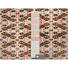 Load image into Gallery viewer, 4&#39;5&quot;x6&#39;3&quot; Desert Sand Orange, Vintage Persian Tourkaman With Repetitive All Over Design, Hand Knotted Abrash Distressed Evenly Worn Organic Wool, Cropped Thin Oriental Rug FWR516300