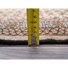 Load image into Gallery viewer, 4&#39;5&quot;x6&#39;3&quot; Desert Sand Orange, Vintage Persian Tourkaman With Repetitive All Over Design, Hand Knotted Abrash Distressed Evenly Worn Organic Wool, Cropped Thin Oriental Rug FWR516300
