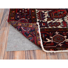 Load image into Gallery viewer, 7&#39;1&quot;x10&#39;4&quot; Capsicum Red, Vintage Persian Heriz, Sides And Ends Professionally Secured, Cleaned, Extra Soft Wool, Hand Knotted, Oriental Rustic Feel Rug FWR516744