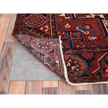 Load image into Gallery viewer, 7&#39;9&quot;x11&#39;3&quot; Venetian Red, Semi Antique Persian Heriz, Good Condition, Pure Wool, Hand Knotted, Sides And Ends Professionally Secured, Cleaned, Oriental Rug FWR516846
