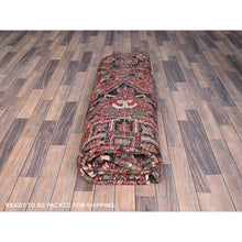 Load image into Gallery viewer, 7&#39;9&quot;x11&#39;3&quot; Venetian Red, Semi Antique Persian Heriz, Good Condition, Pure Wool, Hand Knotted, Sides And Ends Professionally Secured, Cleaned, Oriental Rug FWR516846