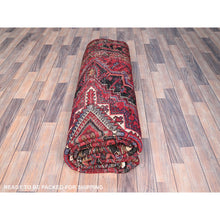 Load image into Gallery viewer, 8&#39;x11&#39; Rufous Red, Semi Antique Persian Hand Knotted With Central Geometric Medallion Heriz Design, Cleaned Sides And Ends Professionally Secured, Mint Condition Pure Wool Oriental Rug FWR516894