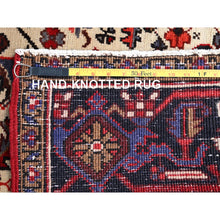Load image into Gallery viewer, 6&#39;8&quot;x9&#39;5&quot; Harvest Apple Red, Abrash, Lustrous Wool Hand Knotted, Vintage Persian Heriz, Good Condition, Sides And Ends Professionally Secured, Cleaned, Oriental Rug FWR516918