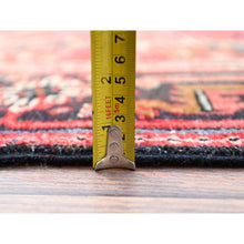 Load image into Gallery viewer, 7&#39;6&quot;x11&#39;6&quot; Savvy Red, Good Condition, Lustrous Wool, Jewel Tone Color Geometric Medallion Design Semi Antique Persian Heriz Abrash Oriental Rug FWR517068