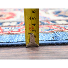 Load image into Gallery viewer, 10&#39;x13&#39;4&quot; Coronet Blue, Dense Weave, Vegetable Dyes, Vibrant Wool, Afghan Super Kazak With Geometric Elements, Hand Knotted, Oriental Rug FWR517596