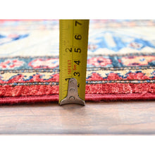 Load image into Gallery viewer, 8&#39;2&quot;x10&#39;4&quot; Toreador Red, Soft and Shiny Wool, Hand Knotted Afghan Super Kazak with Tribal Medallions Design, Natural Dyes, Oriental Rug FWR517614