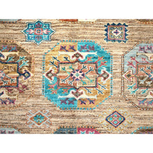 Load image into Gallery viewer, 8&#39;x10&#39; Firewood Brown, Soft and Velvet Wool, Afghan Ersari with Colorful Elephant Feet Design, Hand Knotted Dense Weave, Natural Dyes, Oriental Rug FWR517644