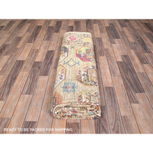 Load image into Gallery viewer, 8&#39;x10&#39; Firewood Brown, Soft and Velvet Wool, Afghan Ersari with Colorful Elephant Feet Design, Hand Knotted Dense Weave, Natural Dyes, Oriental Rug FWR517644