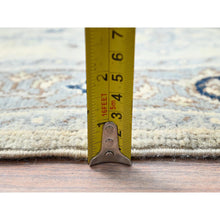 Load image into Gallery viewer, 3&#39;x4&#39;10&quot; Winter White, Densely Woven Natural Dyes Hand Knotted Afghan Serapi Heriz Design, Oriental 100% Wool Rug FWR518334