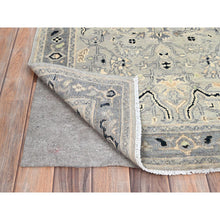 Load image into Gallery viewer, 3&#39;x4&#39;10&quot; Grandma and Dolphin Gray, Extra Soft Wool Serapi Heriz Design, Hand Knotted and Densely Woven, Oriental Natural Dyes Rug FWR518340