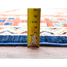 Load image into Gallery viewer, 11&#39;5&quot;x11&#39;9&quot; Hague Blue And Matte Silver Gray, Hand Knotted Armenian Inspired Caucasian Design With Small Birds Figurines 200 Kpsi, Natural Dyes, Densely Woven, Soft Wool Square Oriental Rug FWR518454