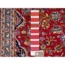 Load image into Gallery viewer, 9&#39;8&quot;x12&#39;10&quot; Pepper Red,Old Persian Kashan With Central Medallion, Hand Knotted Extra Soft Wool, Sides and Ends Professionally Cleaned, Mint Condition, Full Pile and Soft, Oriental Rug FWR518562