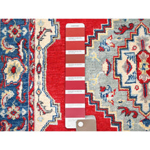 Load image into Gallery viewer, 3&#39;10&quot;x5&#39;8&quot; Snowbound White, Hand Knotted Afghan Kazak Densely Woven, Soft And Vibrant Wool Natural Dyes, Oriental Rug FWR518610