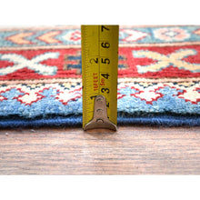 Load image into Gallery viewer, 10&#39;x13&#39;8&quot; Crystal Teal Blue, Afghan Special Kazak With All Over Medallions, Natural Dyes, Hand Knotted, Dense Weave Natural Wool, Oriental Rug FWR518850