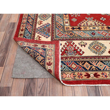 Load image into Gallery viewer, 12&#39;x15&#39;9&quot; Lattice Red, Hand Knotted Afghan Special Kazak, All Over Geometric Design,  Densely Woven, Pure Wool, Natural Dyes Oversized Oriental Rug FWR518904