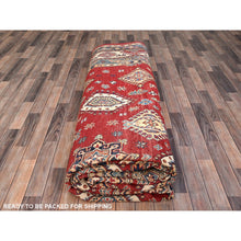 Load image into Gallery viewer, 12&#39;x15&#39;9&quot; Lattice Red, Hand Knotted Afghan Special Kazak, All Over Geometric Design,  Densely Woven, Pure Wool, Natural Dyes Oversized Oriental Rug FWR518904