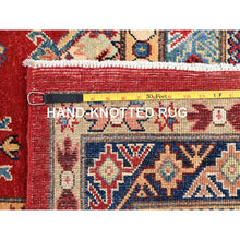Load image into Gallery viewer, 12&#39;x15&#39;9&quot; Lattice Red, Hand Knotted Afghan Special Kazak, All Over Geometric Design,  Densely Woven, Pure Wool, Natural Dyes Oversized Oriental Rug FWR518904