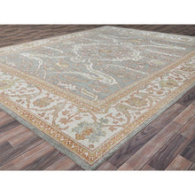 Load image into Gallery viewer, 10&#39;1&quot;x13&#39;8&quot; Gainsboro Gray, Extra Soft Wool With Flowing And Open Design, Natural Dyes, Hand Knotted, Denser Weave, Supple Collection Oushak Oriental Rug FWR519042