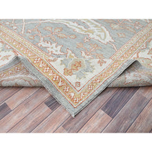 Load image into Gallery viewer, 10&#39;1&quot;x13&#39;8&quot; Gainsboro Gray, Extra Soft Wool With Flowing And Open Design, Natural Dyes, Hand Knotted, Denser Weave, Supple Collection Oushak Oriental Rug FWR519042