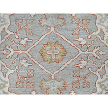 Load image into Gallery viewer, 10&#39;1&quot;x13&#39;8&quot; Gainsboro Gray, Extra Soft Wool With Flowing And Open Design, Natural Dyes, Hand Knotted, Denser Weave, Supple Collection Oushak Oriental Rug FWR519042