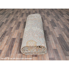 Load image into Gallery viewer, 10&#39;1&quot;x13&#39;8&quot; Gainsboro Gray, Extra Soft Wool With Flowing And Open Design, Natural Dyes, Hand Knotted, Denser Weave, Supple Collection Oushak Oriental Rug FWR519042