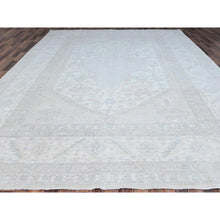 Load image into Gallery viewer, 10&#39;x13&#39;7&quot; Promenade White, Hand Knotted, Geometric Pattern, Soft To The Touch, Luxurious Wool, White Wash Peshawar, Chobi Oriental Rug FWR519066