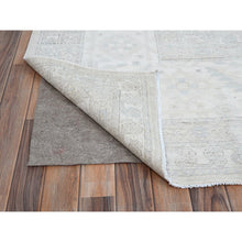 Load image into Gallery viewer, 10&#39;x13&#39;7&quot; Promenade White, Hand Knotted, Geometric Pattern, Soft To The Touch, Luxurious Wool, White Wash Peshawar, Chobi Oriental Rug FWR519066