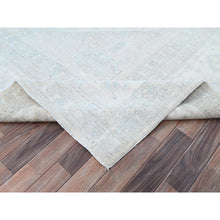 Load image into Gallery viewer, 10&#39;x13&#39;7&quot; Promenade White, Hand Knotted, Geometric Pattern, Soft To The Touch, Luxurious Wool, White Wash Peshawar, Chobi Oriental Rug FWR519066