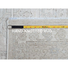 Load image into Gallery viewer, 10&#39;x13&#39;7&quot; Promenade White, Hand Knotted, Geometric Pattern, Soft To The Touch, Luxurious Wool, White Wash Peshawar, Chobi Oriental Rug FWR519066