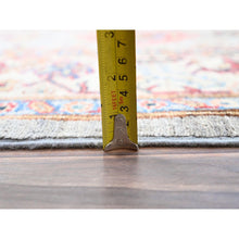 Load image into Gallery viewer, 6&#39;1&quot;x9&#39;6&quot; Metallic Gray, All Over Design, Vegetable Dyes, Soft Wool, Densely Woven, Afghan Hand Knotted Super Kazak Oriental Rug FWR519348