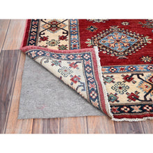 Load image into Gallery viewer, 6&#39;x8&#39;8&quot; Fire Brick Red, Afghan Tribal Super Kazak With All Over Medallions, Natural Dyes, Soft And Velvety Pure Wool, Hand Knotted, Oriental Rug FWR519360