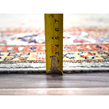 Load image into Gallery viewer, 6&#39;x9&#39; Belgian Block Gray, Afghan Hand Knotted Super Kazak With Tribal Medallions, Vegetable Dyes Denser Weave, Soft Wool Oriental Rug FWR519378