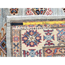 Load image into Gallery viewer, 5&#39;x7&#39;1&quot; Stardew Gray, Hand Knotted, Denser Weave Afghan Super Kazak Vibrant Wool, Natural Dyes, All Over Pattern, Oriental Rug FWR519432