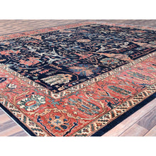 Load image into Gallery viewer, 12&#39;x17&#39;6&quot; Dallas Cowboys Blue With Indian Red, Aryana Bidjar Garus Design, Vegetable Dyes, Pure Wool, Hand Knotted, Oversized Oriental Rug FWR519438