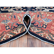 Load image into Gallery viewer, 12&#39;x17&#39;6&quot; Dallas Cowboys Blue With Indian Red, Aryana Bidjar Garus Design, Vegetable Dyes, Pure Wool, Hand Knotted, Oversized Oriental Rug FWR519438