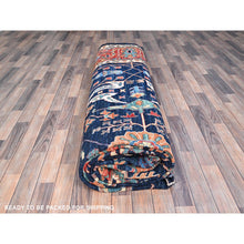 Load image into Gallery viewer, 12&#39;x17&#39;6&quot; Dallas Cowboys Blue With Indian Red, Aryana Bidjar Garus Design, Vegetable Dyes, Pure Wool, Hand Knotted, Oversized Oriental Rug FWR519438