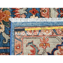 Load image into Gallery viewer, 8&#39;3&quot;x9&#39;9&quot; Faience Blue, Natural Dyes, Hand Knotted, Denser Weave, Natural Wool, All Over Heriz Design Oriental Rug FWR519450