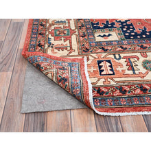 Load image into Gallery viewer, 10&#39;1&quot;x14&#39; Summer Fig Red, Densely Woven, Heriz All Over Design, Vegetable Dyes, Hand Knotted, Organic Wool, Oriental Rug FWR519456
