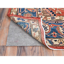 Load image into Gallery viewer, 9&#39;x12&#39; Jasper Red, Soft And Shiny Wool, Hand Knotted All Over Heriz Design, Densely Woven, Aryana Oriental Rug FWR519468
