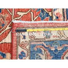 Load image into Gallery viewer, 9&#39;x12&#39; Jasper Red, Soft And Shiny Wool, Hand Knotted All Over Heriz Design, Densely Woven, Aryana Oriental Rug FWR519468