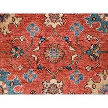 Load image into Gallery viewer, 6&#39;1&quot;x8&#39;10&quot; Cardinal Red, Vegetable Dyes, Heriz All Over Design, Ghazni Wool, Aryana Collection, Hand Knotted, Oriental Rug FWR519516