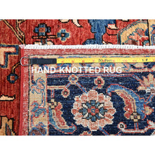 Load image into Gallery viewer, 6&#39;1&quot;x8&#39;10&quot; Cardinal Red, Vegetable Dyes, Heriz All Over Design, Ghazni Wool, Aryana Collection, Hand Knotted, Oriental Rug FWR519516