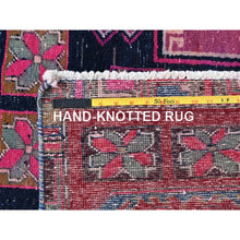 Load image into Gallery viewer, 3&#39;8&quot;x9&#39;9&quot; Red New Persian Sarouk Mir Pure Wool Wide Runner Hand Knotted Oriental Rug FWR357996